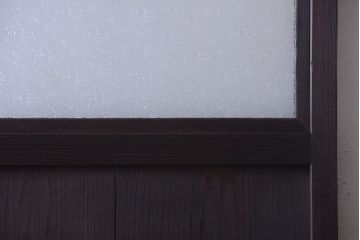 古民具・骨董　ダイヤガラス入り!アンティーク舞良戸(引き戸)(2)