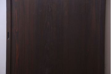 古民具・骨董　結霜ガラス入り!縦桟アンティーク引き戸