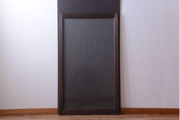 アンティーク　小さな銀モールガラス引き戸1枚(建具、窓)