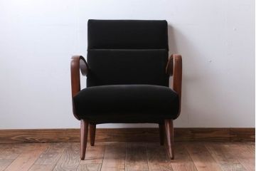 アンティーク家具　アンティーク　シックな1人掛けアームソファ