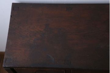 アンティーク家具　アンティーク　　三方ナラ材の12杯小引き出し