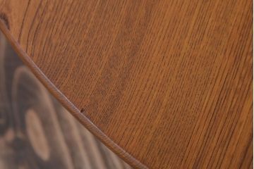 レトロ家具　アンティーク　古い木のレトロな丸ちゃぶ台(1)