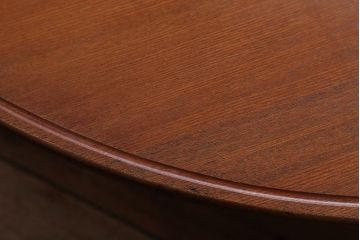 レトロ家具　アンティーク　古い木のレトロな丸ちゃぶ台(2)