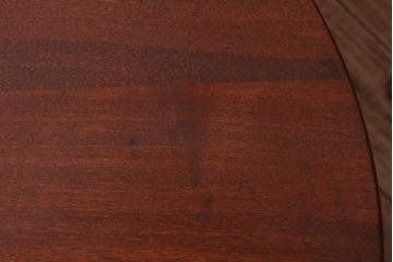 レトロ家具　アンティーク　古い木のレトロな丸ちゃぶ台(3)