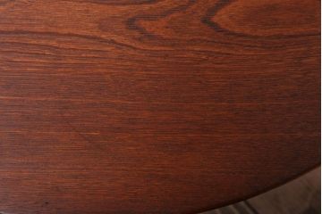 レトロ家具　アンティーク　古い木のレトロな丸ちゃぶ台(3)