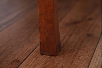 レトロ家具　アンティーク　古い木のレトロな丸ちゃぶ台(3)