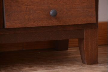 レトロ家具　昭和レトロ　かわいいパタパタ扉付き!アンティークマス目ロッカー(収納棚)(2)
