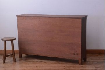 レトロ家具　昭和レトロ　かわいいパタパタ扉付き!アンティークマス目ロッカー(収納棚)(2)