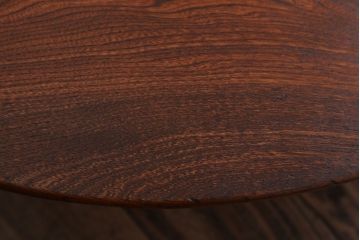 アンティーク家具　アンティーク　古い木のシンプルな丸ちゃぶ台