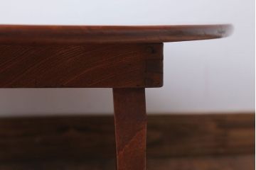 アンティーク家具　アンティーク　古い木のシンプルな丸ちゃぶ台