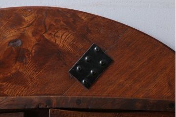 アンティーク家具　アンティーク　古い木のシンプルな丸ちゃぶ台