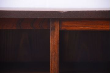 アンティーク家具　和製アンティーク　前面欅材!大きなガラス引き戸の収納棚(2)