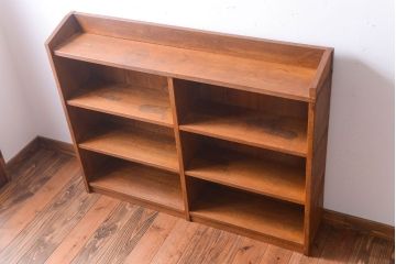 アンティーク家具　和製アンティーク　ナラ材製!しっかりした作りの本棚