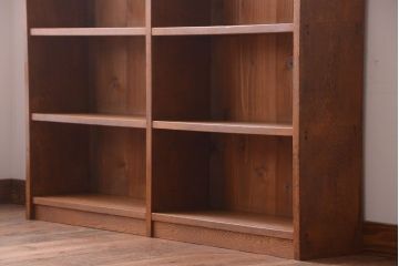 アンティーク家具　和製アンティーク　ナラ材製!しっかりした作りの本棚