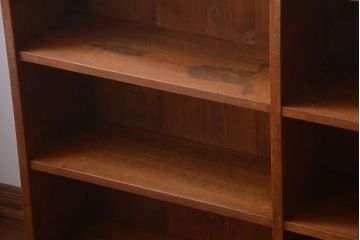 アンティーク家具　和製アンティーク　ナラ材製!しっかりした作りの本棚