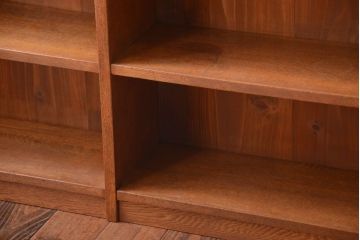 アンティーク家具　和製アンティーク　ナラ材製!しっかりした作りの本棚