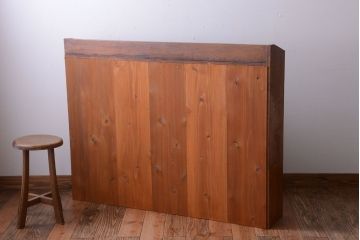 アンティーク家具　和製アンティーク　ナラ材製!しっかりした作りの本棚