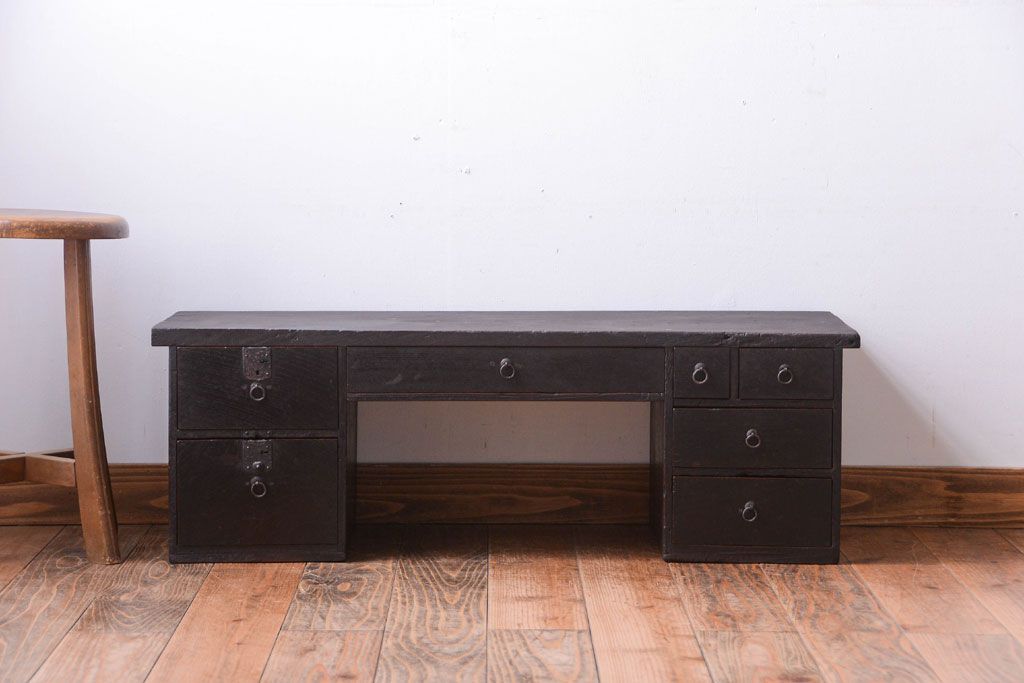 アンティーク家具　古民具・骨董　江戸〜明治期　古い木製の味わい深い経机