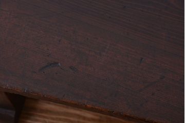 アンティーク家具　和製アンティーク　引き出し2杯付き!古い木製文机