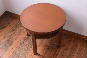 レトロ家具　和製アンティーク　レトロデザインのラウンドテーブル