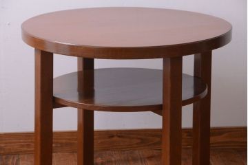 レトロ家具　和製アンティーク　レトロデザインのラウンドテーブル