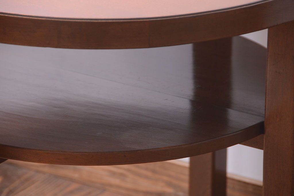 レトロ家具　和製アンティーク　レトロデザインのラウンドテーブル