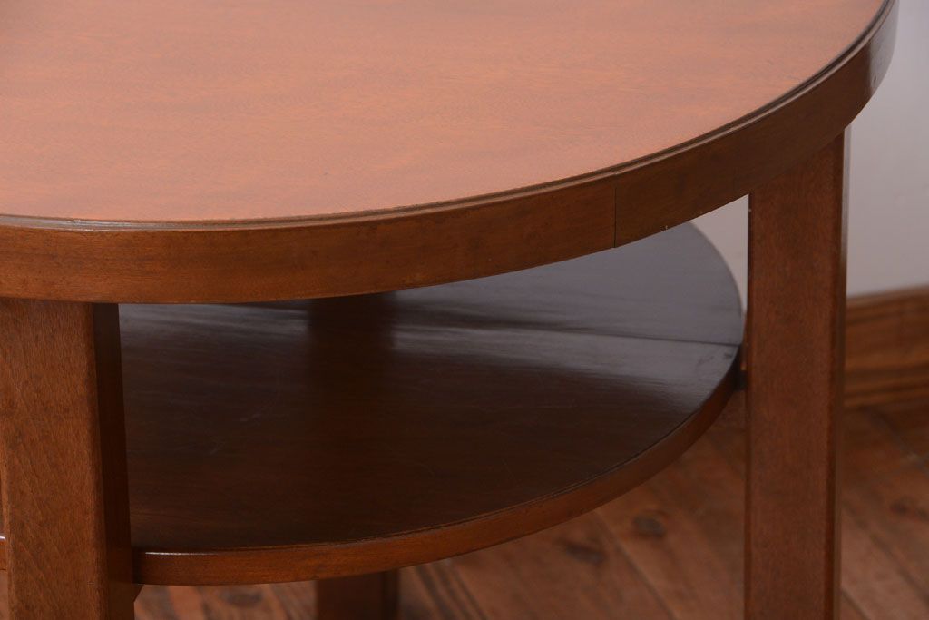 レトロ家具　和製アンティーク　レトロデザインのラウンドテーブル