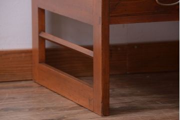 レトロ家具　昭和レトロ　古い木のアンティーク片袖文机