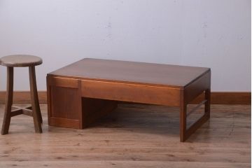 レトロ家具　昭和レトロ　古い木のアンティーク片袖文机