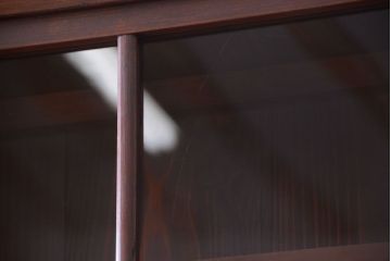 アンティーク家具　和製アンティーク　九尺物!4枚扉付き特大サイズの薄型木製戸棚