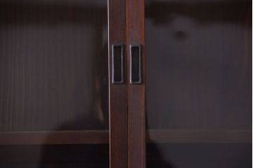 アンティーク家具　和製アンティーク　九尺物!4枚扉付き特大サイズの薄型木製戸棚