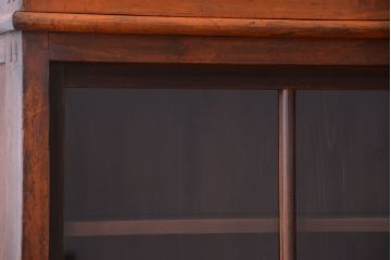 アンティーク家具　和製アンティーク　九尺物!4枚扉付き特大サイズの薄型木製戸棚