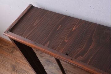 アンティーク家具　和製アンティーク　九尺物!4枚扉付き特大サイズの薄型木製戸棚