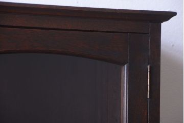 アンティーク家具　和製アンティーク　金具の装飾が上品な高級重ね本箱(書棚・ブックケース)