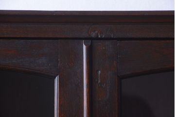 アンティーク家具　和製アンティーク　金具の装飾が上品な高級重ね本箱(書棚・ブックケース)