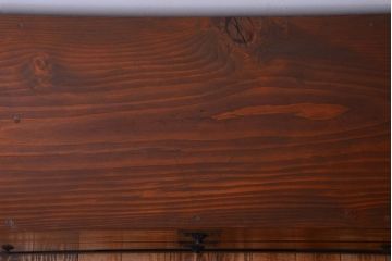 アンティーク家具　古民具・骨董　重厚な鉄脚付き!シンプルで上品な時代箪笥ローボード(ローチェスト)