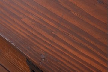 アンティーク家具　古民具・骨董　重厚な鉄脚付き!シンプルで上品な時代箪笥ローボード(ローチェスト)