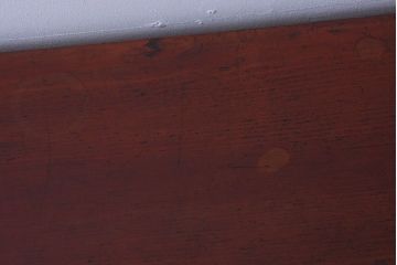 アンティーク家具　古民具・骨董　前面栗材!花菱紋金具の一本物アンティーク最上箪笥(衣装箪笥)