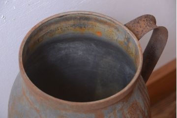 アンティーク雑貨　昭和レトロ 古いアイアンのミルク缶(牛乳缶)