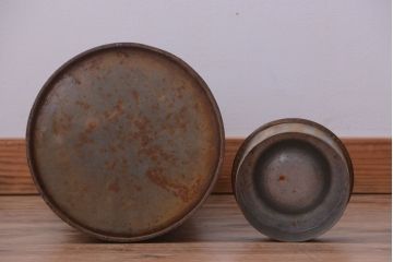 アンティーク雑貨　昭和レトロ 古いアイアンのミルク缶(牛乳缶)