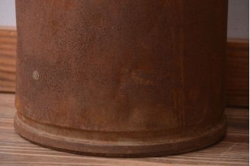 アンティーク雑貨　昭和レトロ 古いアイアンのミルク缶2個セット(牛乳缶)
