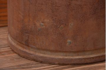 アンティーク雑貨　昭和レトロ 古いアイアンのミルク缶2個セット(牛乳缶)