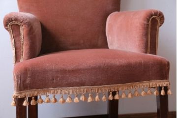 アンティーク家具　イギリスアンティーク　1人掛け用ウィングバックアームソファ(ウイングバック)