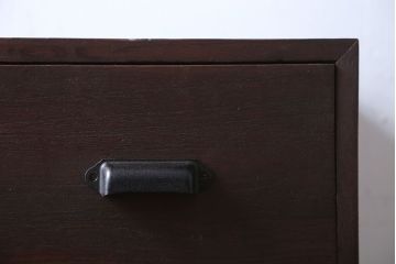 アンティーク家具　和製アンティーク　鉄脚付き!古い衣装箪笥ローボード(2)