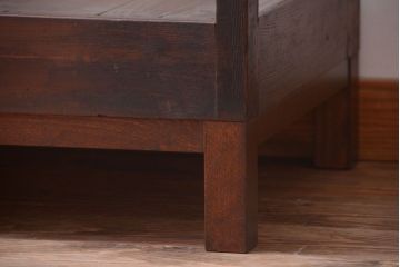 アンティーク家具　和製アンティーク　シックな縦型アンティークガラスケース