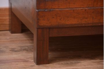 アンティーク家具　和製アンティーク　シックな縦型アンティークガラスケース