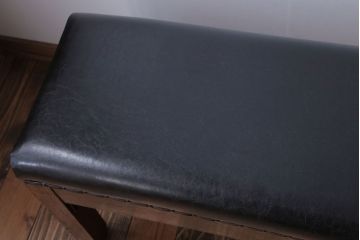 アンティーク家具　和製アンティーク　落ち着いた色使いのベンチ(長イス)