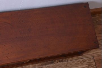 アンティーク家具　古民具・骨董　和の雰囲気のシンプルな横長ローボード