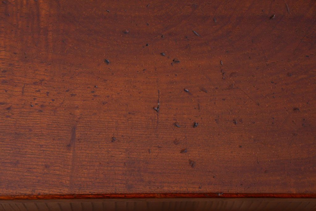 アンティーク家具　古民具・骨董　和の雰囲気のシンプルな横長ローボード