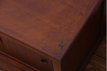 アンティーク家具　古民具・骨董　和の雰囲気のシンプルな横長ローボード